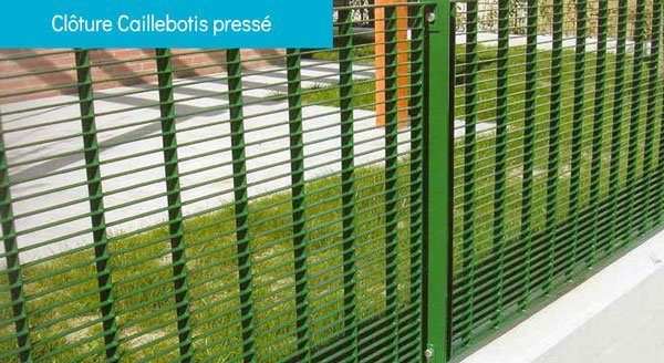 caillebotis pressé - Clôture